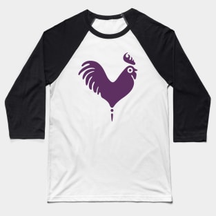 Heart Shaped Rooster Baseball T-Shirt